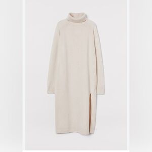 H&M knitted polo neck dress size S (fits up to M)